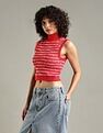 Tommy Hilfiger Regular-Fit Cotton High-Neck Crop Top