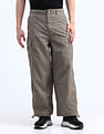 Flying Machine Mid Rise Solid Loose Fit Cargos