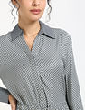 Tommy Hilfiger Viscose Spread Collar A-Line Dress
