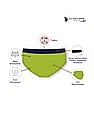 USPA Innerwear Boys Solid Cotton Spandex IKBA Briefs - Pack Of 3