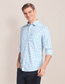 U.S. Polo Assn. Spread Collar Checked Casual Shirt