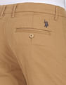 U.S. Polo Assn. Austin Trim Fit Solid Casual Trousers