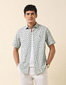 U.S. Polo Assn. Tailored Fit Geometric Printed Shirt