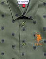 U.S. Polo Assn. Kids Boys Cotton Satin Shirt