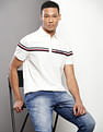 Tommy Hilfiger Transitional Cotton Brand Stripe Polo Shirt
