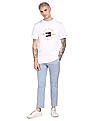 Tommy Hilfiger Men Blue Denton Regular Fit Solid Casual Trousers
