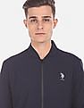 U.S. Polo Assn. Men Navy Solid Bomber Jacket