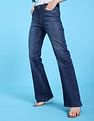 Flying Machine Women Mid Rise Bootcut Style Stone Wash Jeans