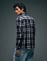Flying Machine Plaid Checked Pure Cotton Shirt