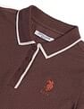 U.S. Polo Assn. Women Tipped Collar Textured Polo Shirt