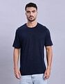 Tommy Hilfiger Mens Blue Printed T-Shirt