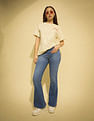 Flying Machine Women K-Street X Extreme Flare Fit Tinted Jeans