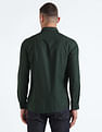 Flying Machine Solid Cotton Shirt