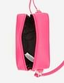 Tommy Hilfiger Solid Pink Pu Sling Bag
