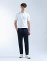 Flying Machine Mid Rise Slash Slim Tapered Fit Trouser