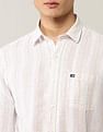 Arrow Sport Vertical Striped Pure Cotton Shirt