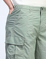 Flying Machine Cobain Loose Fit Solid Cargos