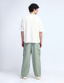 Flying Machine Cobain Loose Fit Solid Cargos