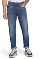 Flying Machine Slash Slim Tapered Fit Stone Wash Jeans