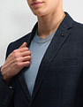 Arrow Zero Calorie Slim Fit Herringbone Blazer