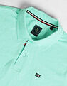 Arrow Sports Solid Patterned Collar Polo Shirt
