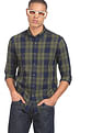 Flying Machine Button-Down Collar Plaid Check Shirt