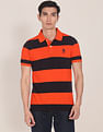 U.S. Polo Assn. Stripe Pique Polo Shirt