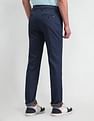 Arrow Sport Self-Design Slim Fit Trousers