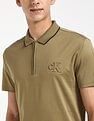 Calvin Klein Jeans Solid Regular Fit Cotton Polo Shirt