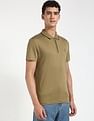 Calvin Klein Jeans Solid Regular Fit Cotton Polo Shirt
