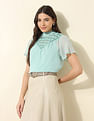 U.S. Polo Assn. Women Lace Detailed Top