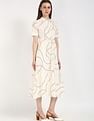 Tommy Hilfiger Cotton Spread Collar A-Line Dress