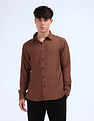 Flying Machine Solid Regular Fit Shirt