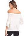 GAP Women White Drapey Off-Shoulder Modal Top