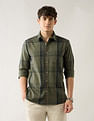 Arrow Sport Tartan Checked Regular Fit Shirt