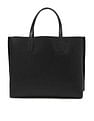 Tommy Hilfiger Logo Black Pu Handbags