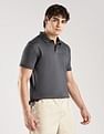 Calvin Klein Jeans Solid Regular-Fit Cotton Polo T-Shirt
