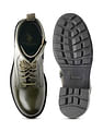 U.S. Polo Assn. Women Nadia  Leather Combat Boots