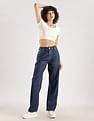 Calvin Klein Jeans Cotton Straight-Fit High Rise Jeans