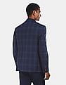 Arrow Sports Notch Lapel Check Knit Blazer