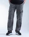 Flying Machine Cobain Loose Fit Mid Rise Cargo Jeans