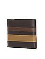U.S. Polo Assn. Bi-Fold Striped Leather Wallet