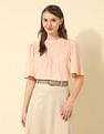 U.S. Polo Assn. Women Yoke Embroidered Top