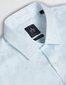 Arrow Self Design Manhattan Slim Fit Shirt