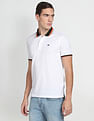 Arrow Sports Stripe Collar Cotton Polo Shirt