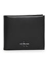 Calvin Klein Solid Leather Monogram Wallet