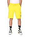 Calvin Klein Men Yellow Drawstring Waist Brand Logo Shorts