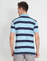 Arrow Sports Horizontal Stripe Cotton Polo Shirt