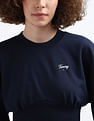 Tommy Hilfiger Sustainable Script Crop Sweatshirt