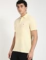 Tommy Hilfiger Solid Regular-Fit Cotton Polo Shirt